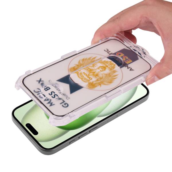 Film De Protection En Verre Trempé Platyne Pour Iphone 15 Plus - Anti-Poussière, Sans Bulles Et Haute Résistance - Noir