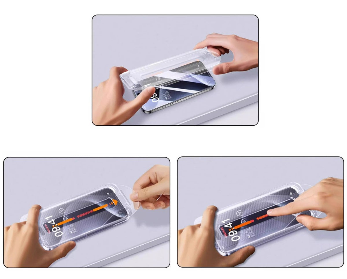 Film De Protection En Verre Trempé Platyne Pour Iphone 15 Plus - Anti-Poussière, Sans Bulles Et Haute Résistance - Transparent