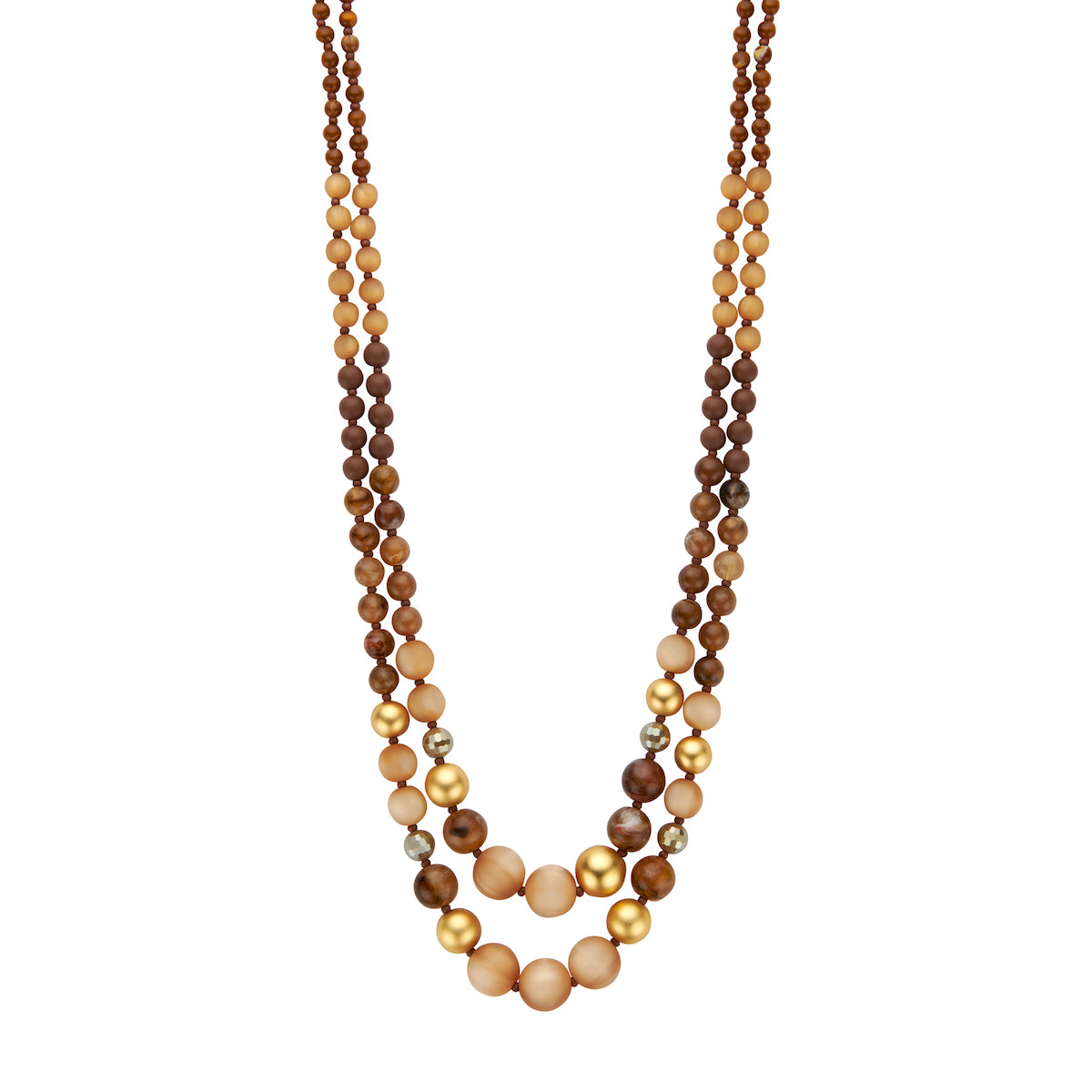 Collier - Pan87Lang Brun