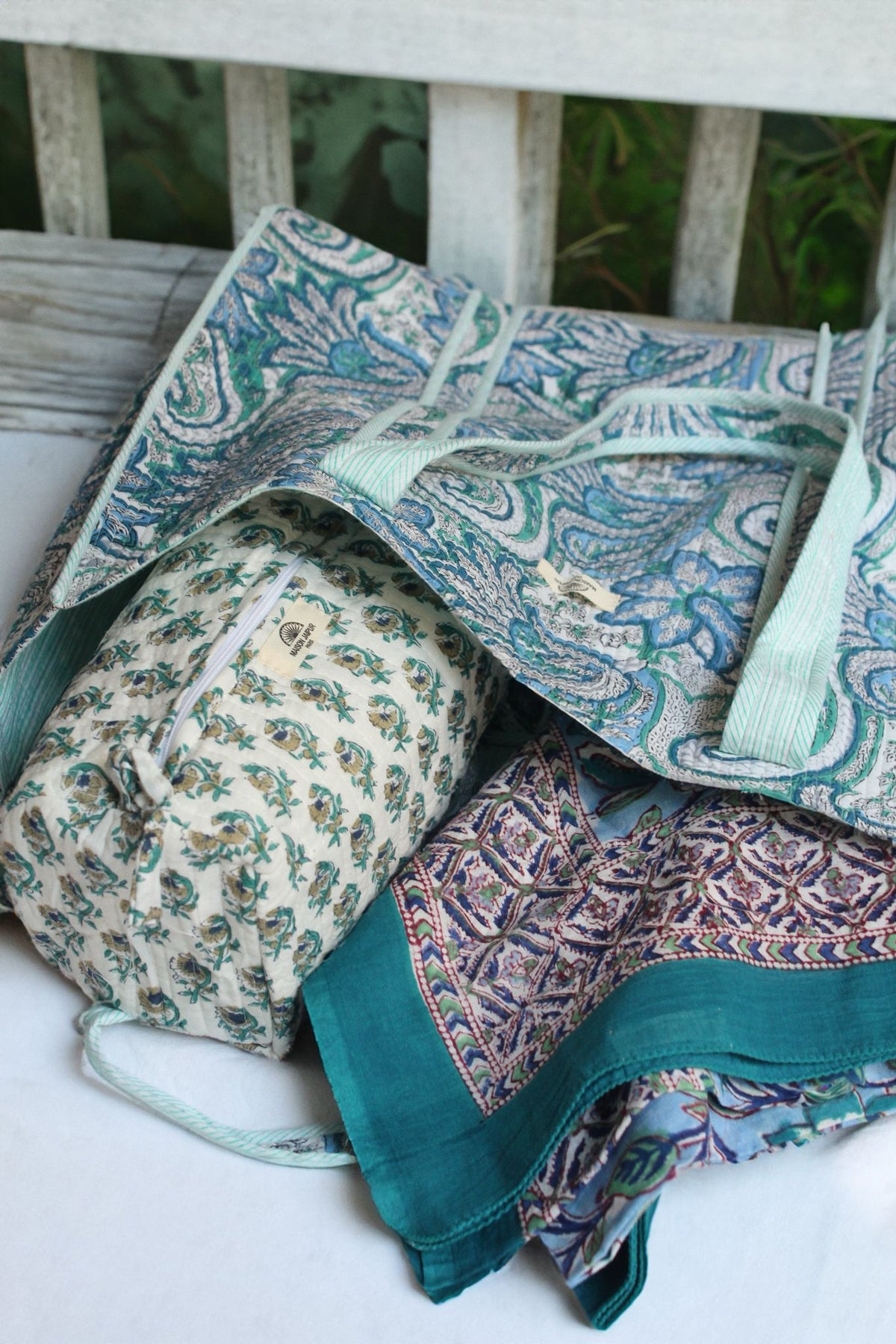 Sac Patna Bleu en voile de coton