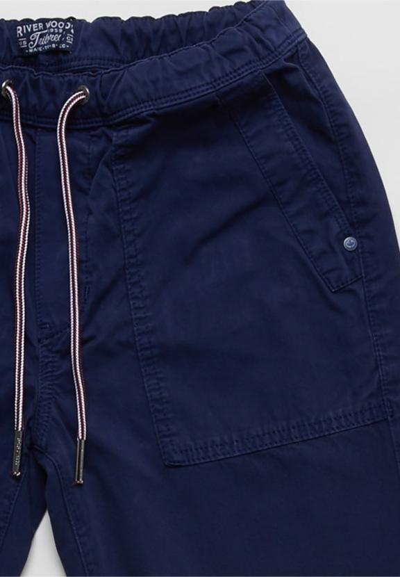 Multi Pkts Wb Drawstring Short - Bleu