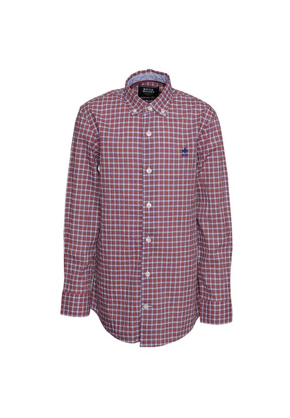 Princeton Shirt In Red - Rouge