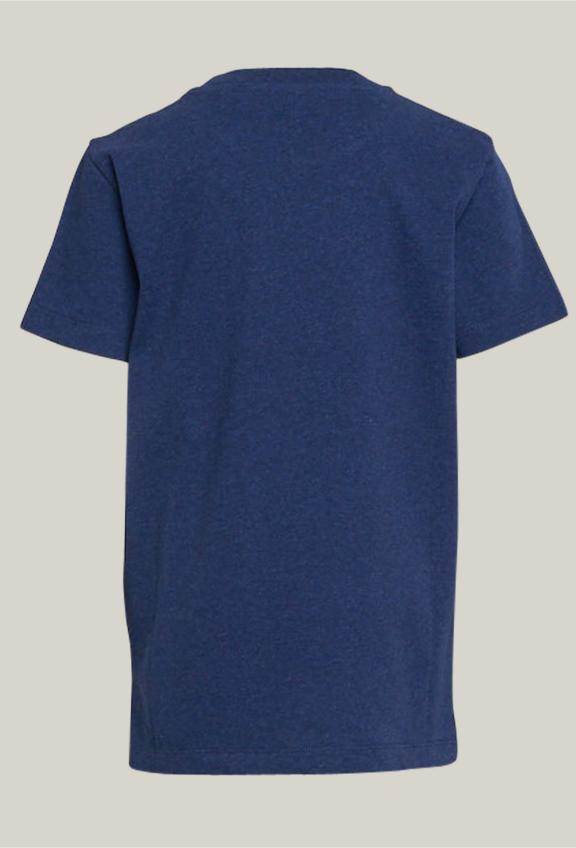 Basic Cotton T-Shirt Steel Mix - Bleu