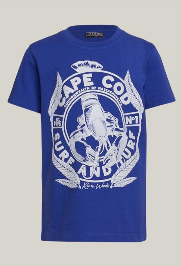 Basic Cotton T-Shirt Toeareg - Bleu