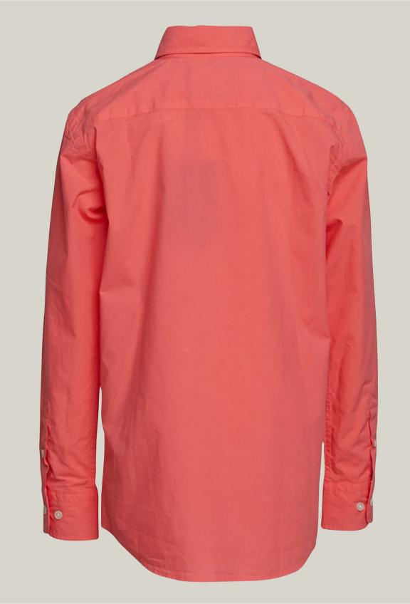 Custom Fit Poplin Shirt Juice - Rouge