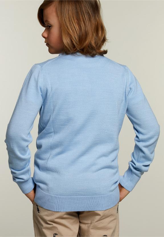 Custom Fit Crew Neck Pullover Dolphin Mix - Bleu