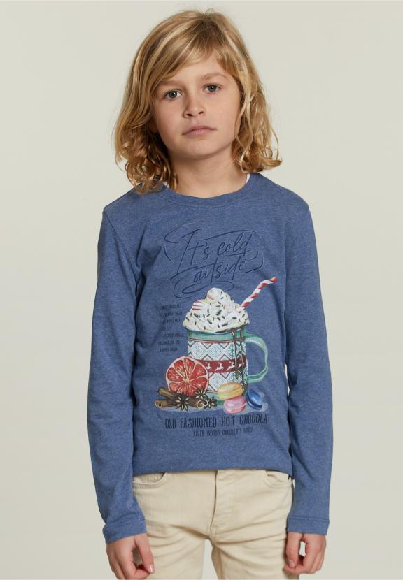 Cotton Fantasy T-Shirt Denim Mix - Bleu