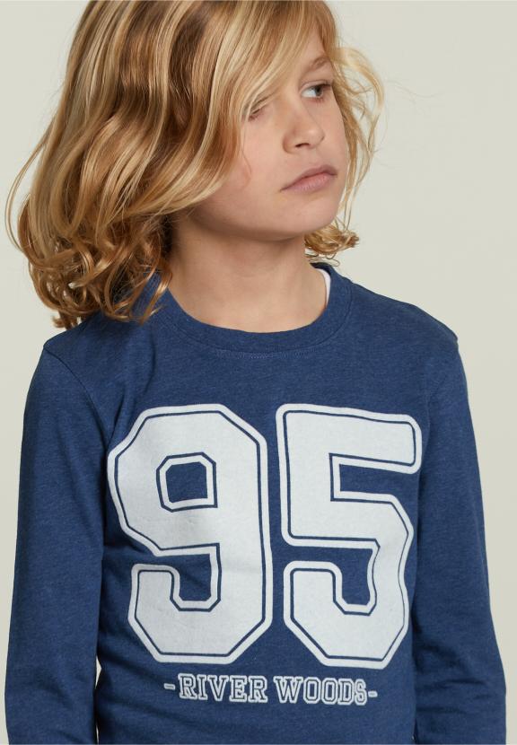 Cotton Fantasy T-Shirt Navy Mix - Bleu