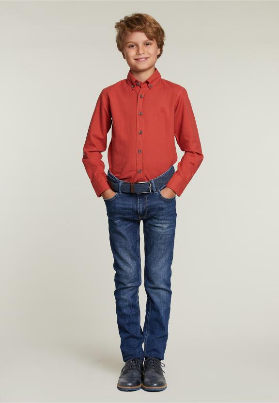 Custom Fit Cotton Shirt Blush - Rose