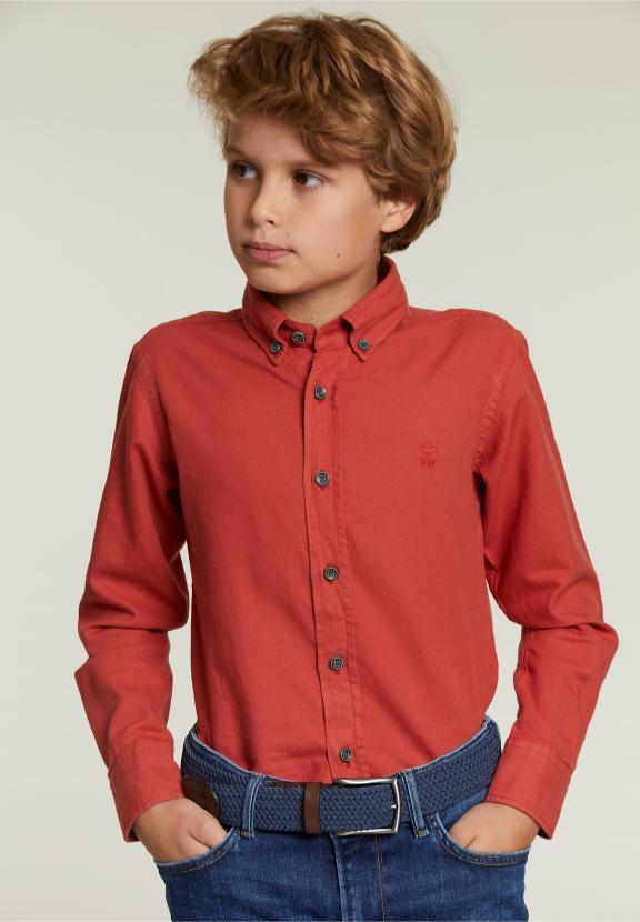 Custom Fit Cotton Shirt Blush - Rose