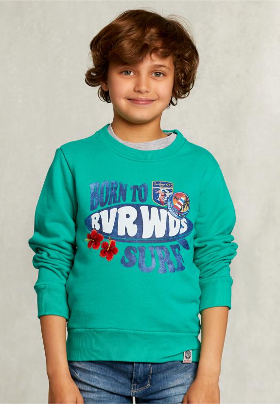 Fantasy Crew Neck Sweater Moscow Mule - Vert