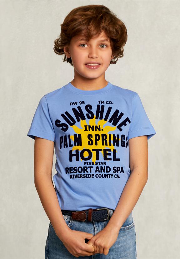 Normal Fit Basic T-Shirt Nile - Bleu