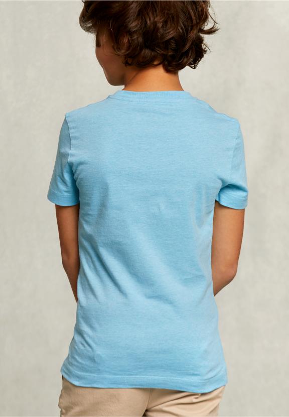 Normal Fit Basic T-Shirt Bora Bora Mel - Bleu