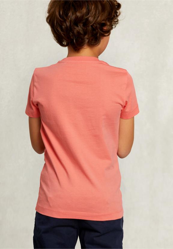 Normal Fit Basic T-Shirt In Bellini - Rose