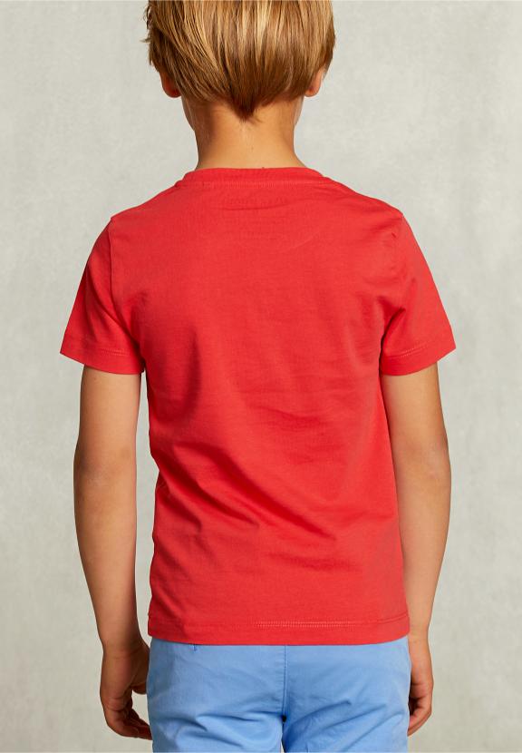 Normal Fit Basic T-Shirt In Pomegranate - Rose