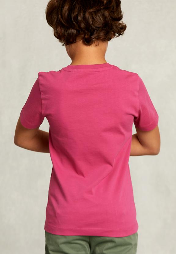 Normal Fit Basic T-Shirt In Amaranth - Rose