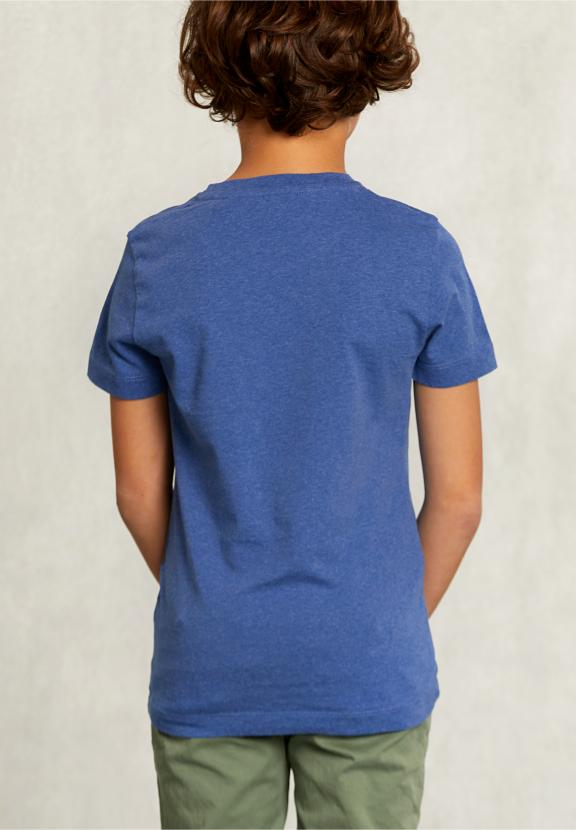 Normal Fit Basic T-Shirt Wallstreet Mel - Bleu