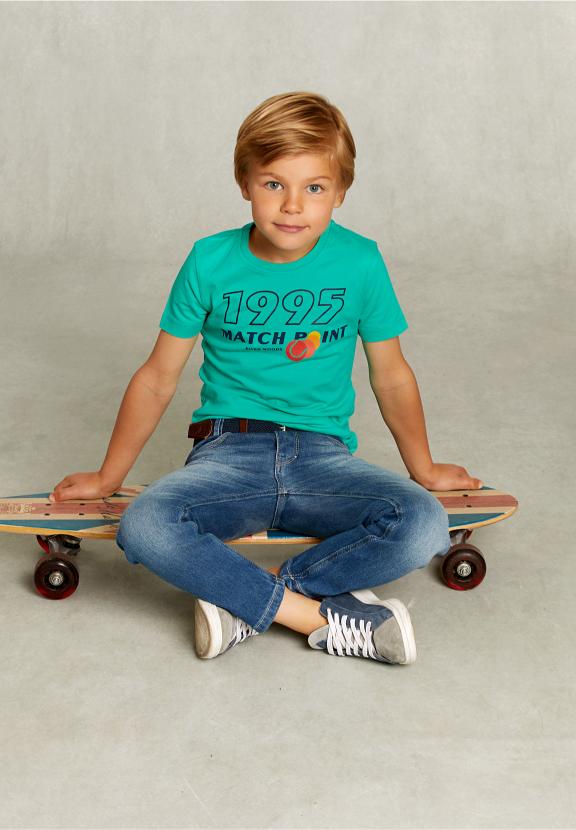 Normal Fit Basic T-Shirt In Moscow Mule - Vert