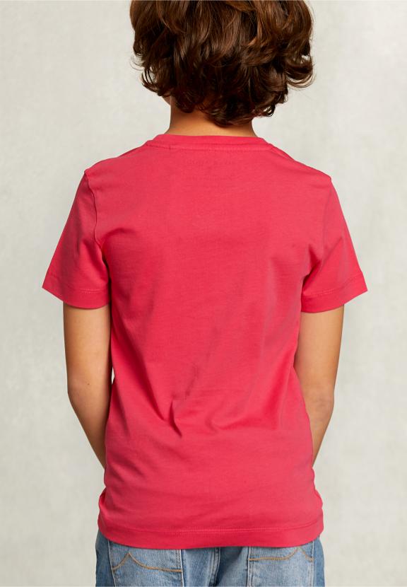 Normal Fit Basic T-Shirt In Flirt - Rose