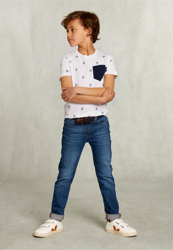 Custom Fit T-Shirt With Pocket White - Blanc