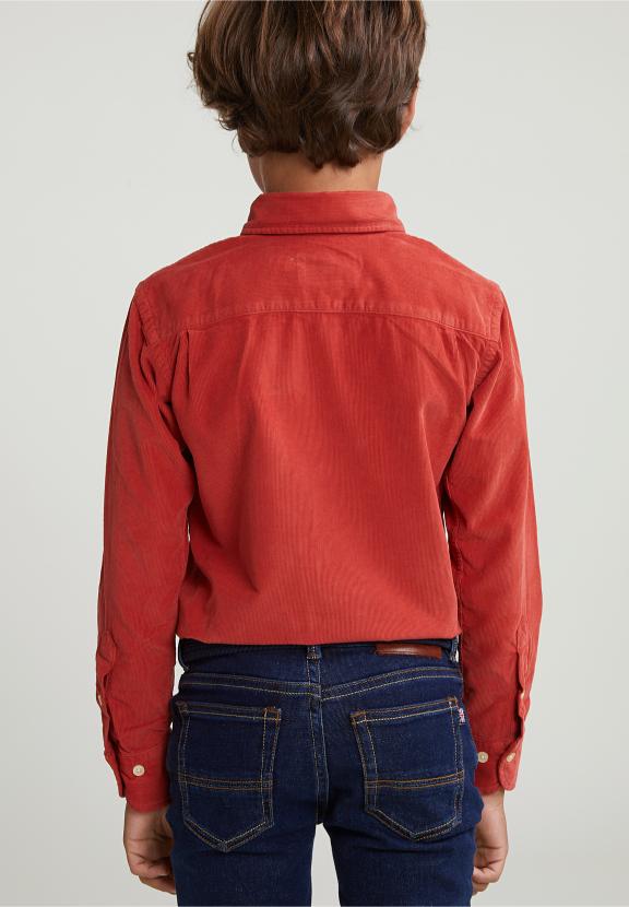 Custom Fit Corduroy Shirt Blush - Multi