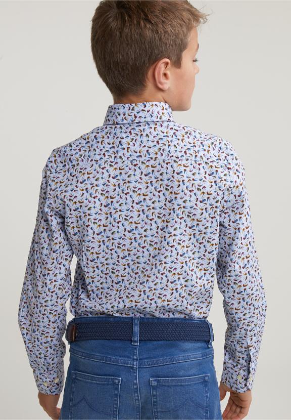 Custom Fit Fantasy Shirt Multi - Bleu