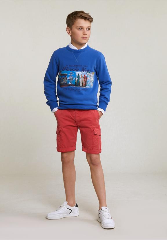 Fantasy Crew Neck Sweater Blueberry - Bleu