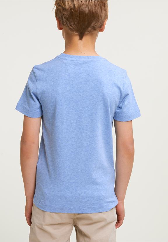 Normal Fit Basic T-Shirt Short Sleeves Seashore Mix - Bleu
