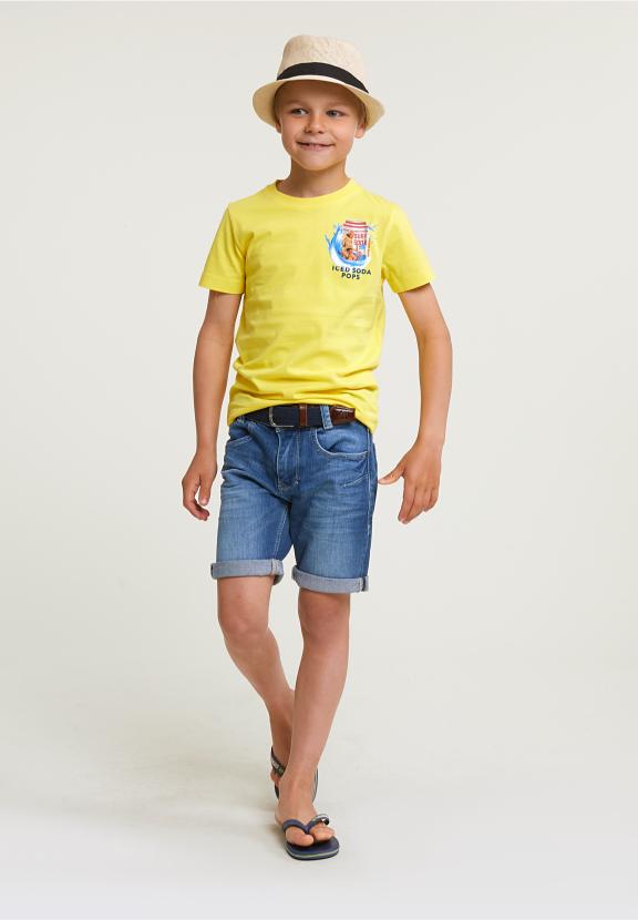 Normal Fit Basic T-Shirt Short Sleeves Lemonade - Jaune