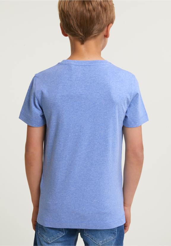 Normal Fit Basic T-Shirt Short Sleeves Hamptons Blue - Bleu