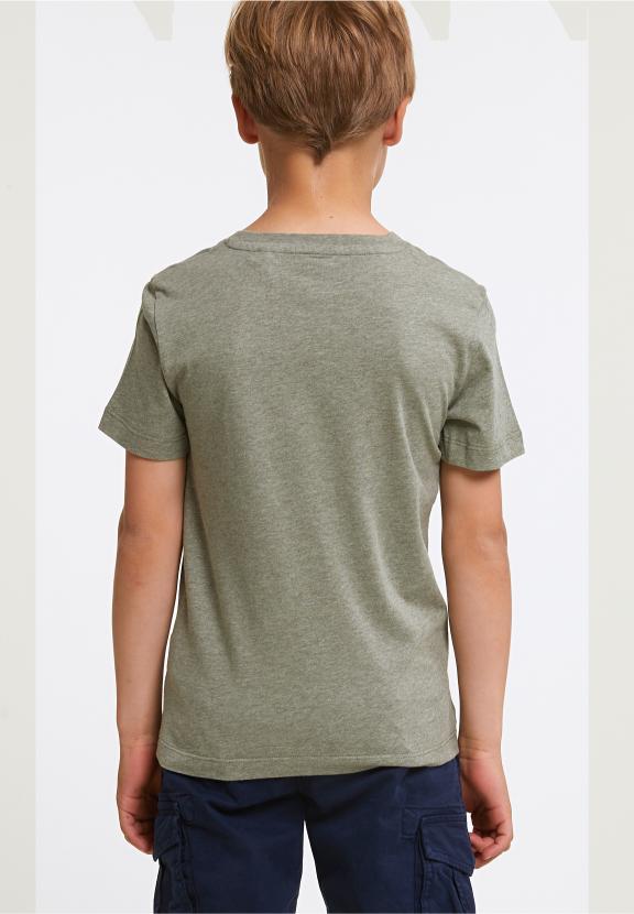Normal Fit Basic T-Shirt Short Sleeves Safari Mix - Khaki