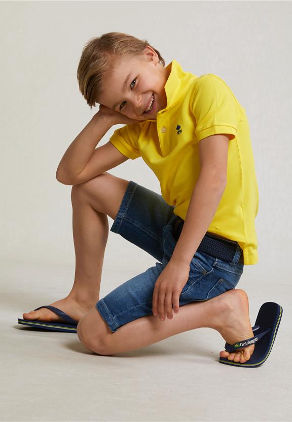 Custom Fit Cotton Basic Stretch Polo Lemonade - Jaune