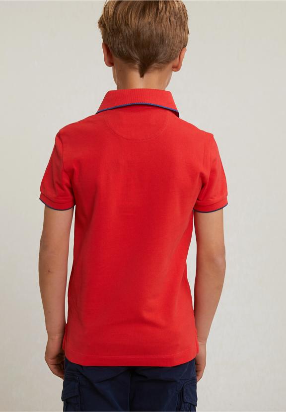Custom Fit Fancy Polo Short Sleeves Stanford Red - Rouge