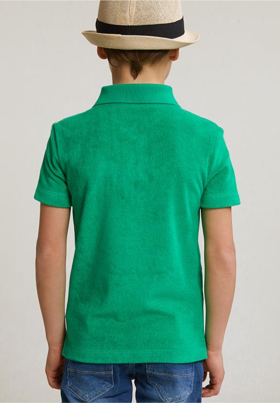 Custom Fit Sponge Polo Papaya - Vert