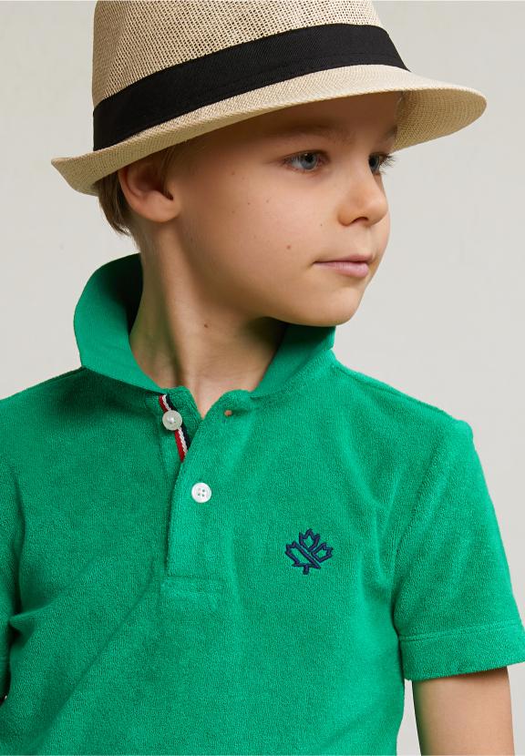 Custom Fit Sponge Polo Papaya - Vert