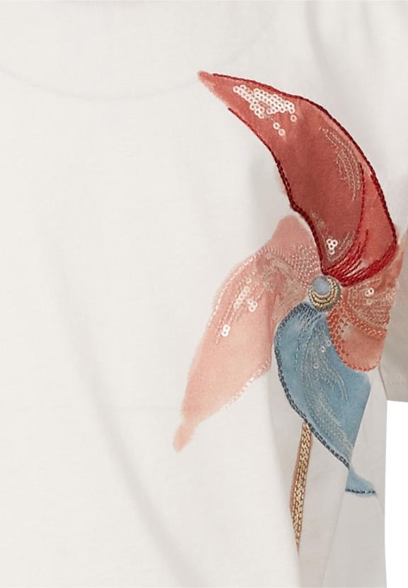 Crew Neck Tee Ss Bottom Cord - White - W