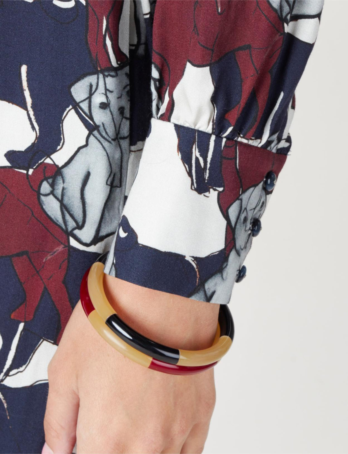 Printed Viscose Dress In Multi - Multi