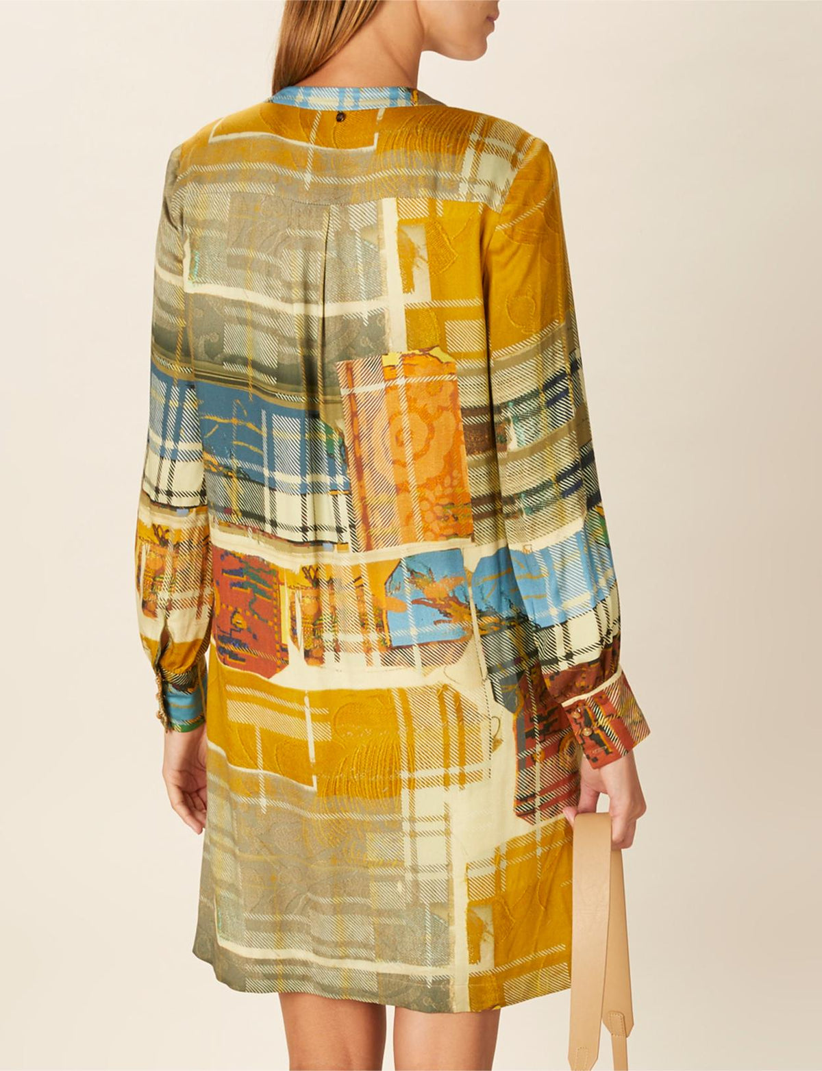 Printed Viscose Dress In Multi - Multi