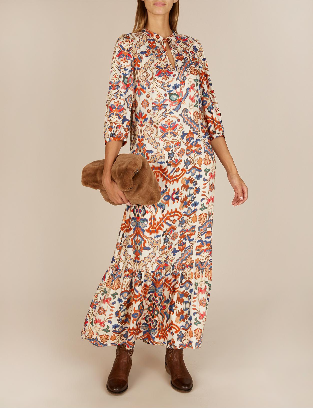 Viscose Dress In Multi - Multi