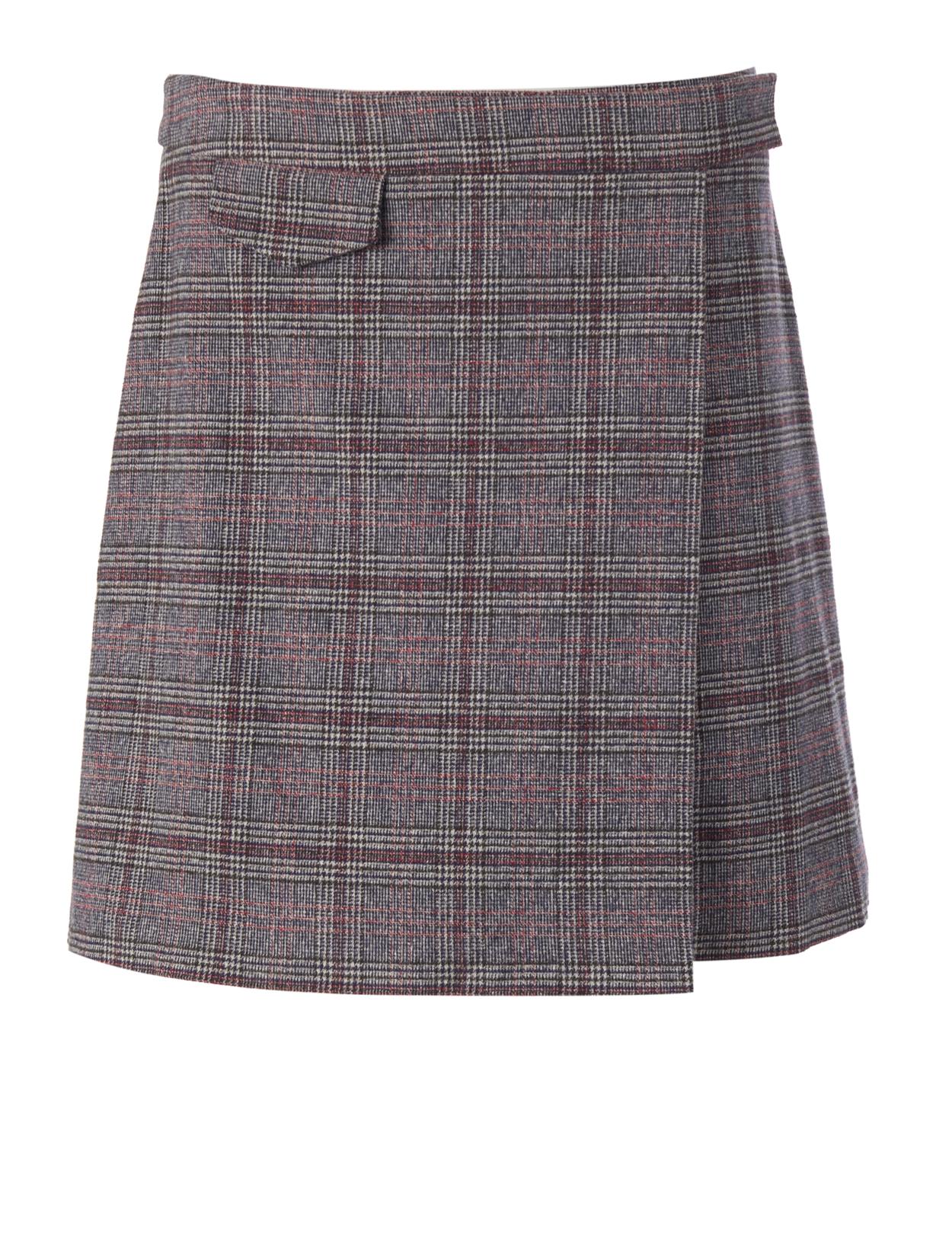 Wrap Skirt In Grey - Gris