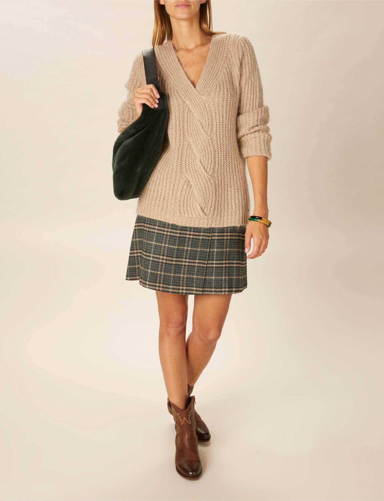 Wrap Skirt In Green - Vert