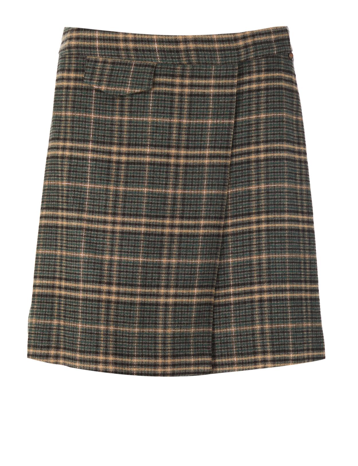 Wrap Skirt In Green - Vert