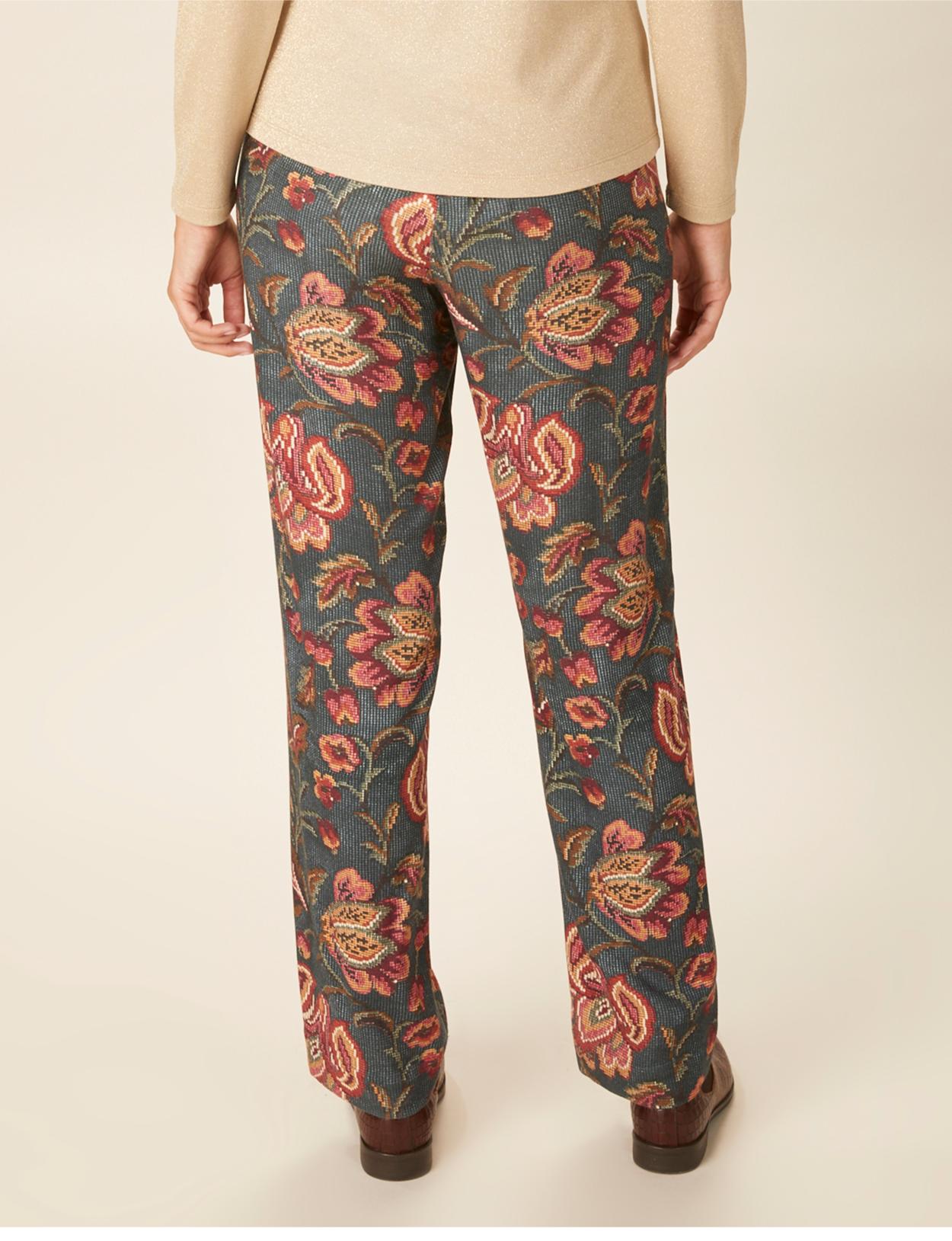 Viscose Pants In Green - Vert