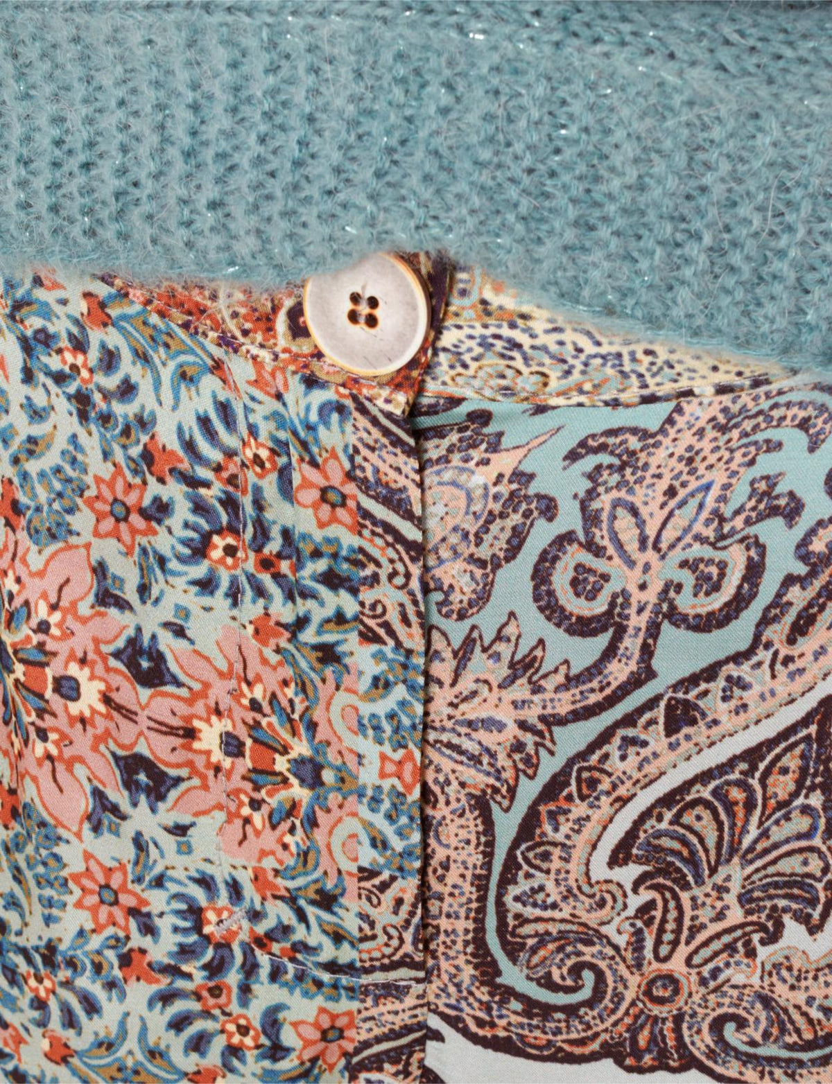 Straight Viscose Pants In Multi - Multi