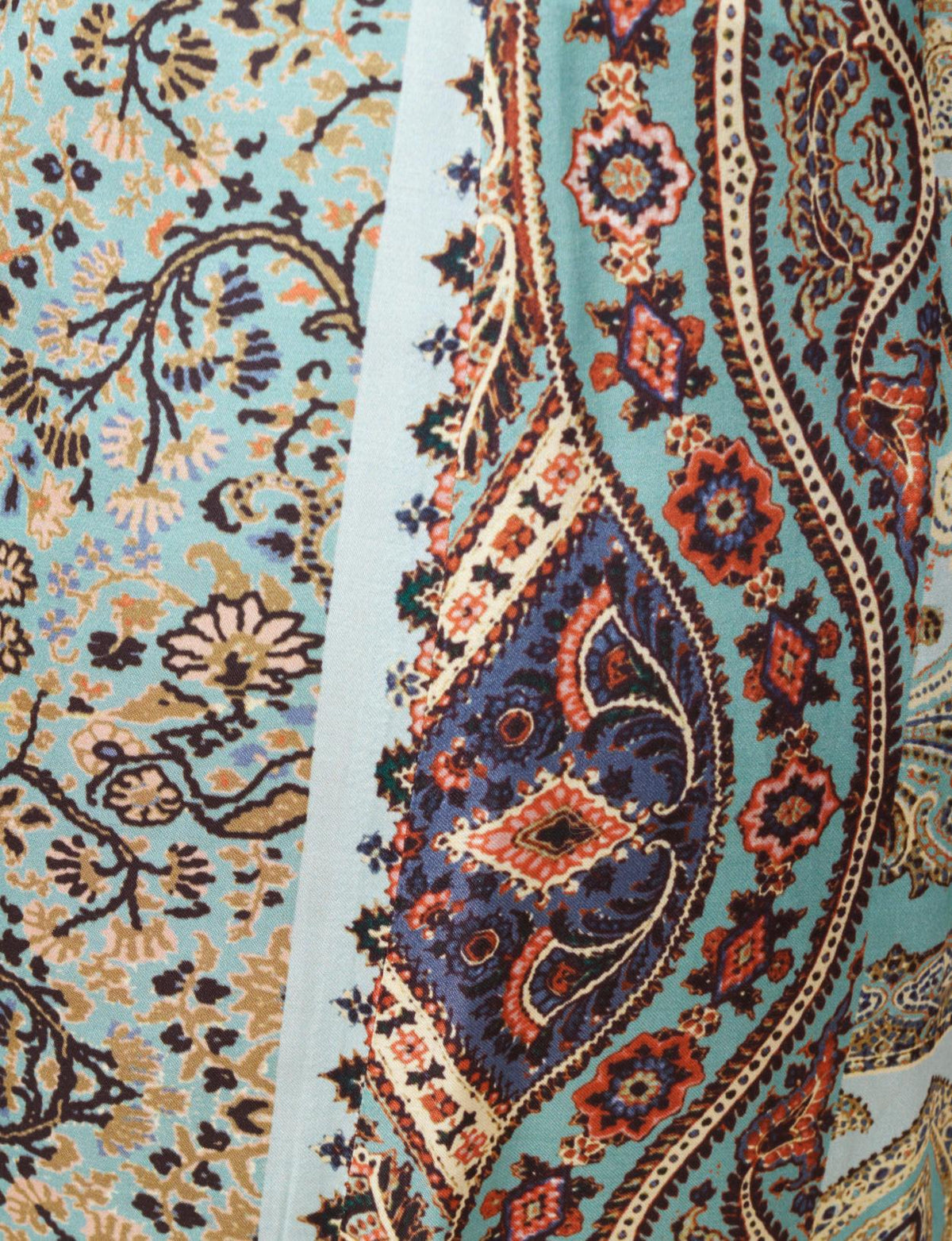 Straight Viscose Pants In Multi - Multi