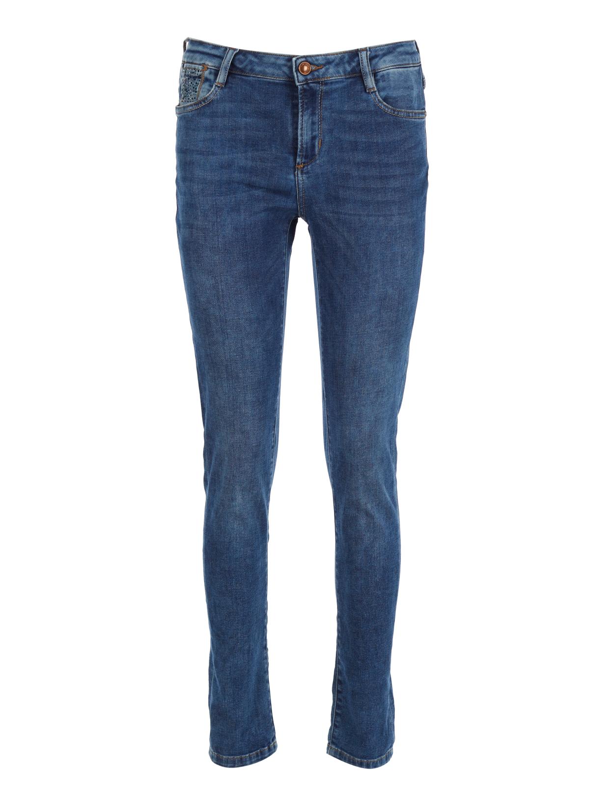 5 Pocket Stone Jeans In Blue - Bleu