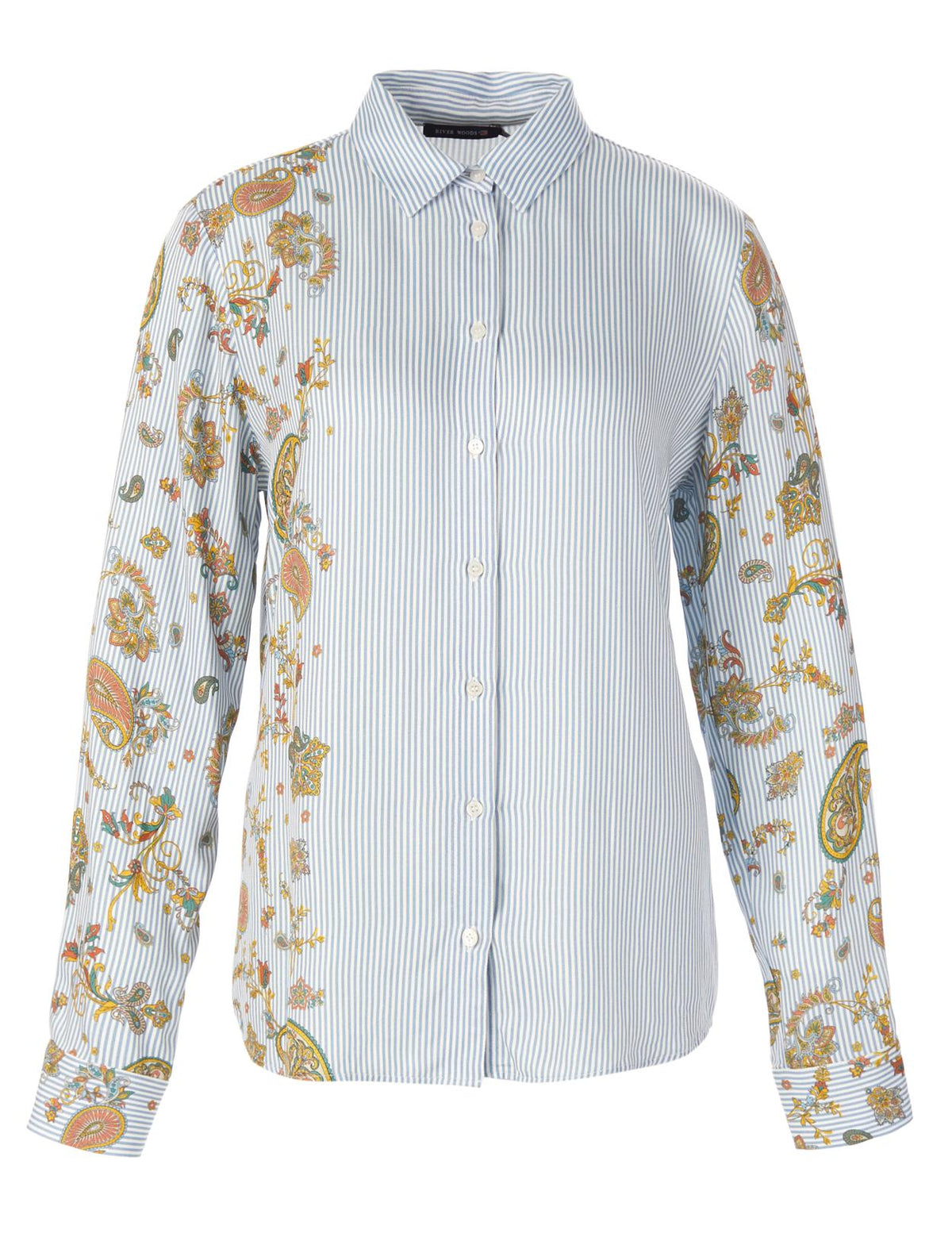 Classic Viscose Shirt In Blue - Bleu