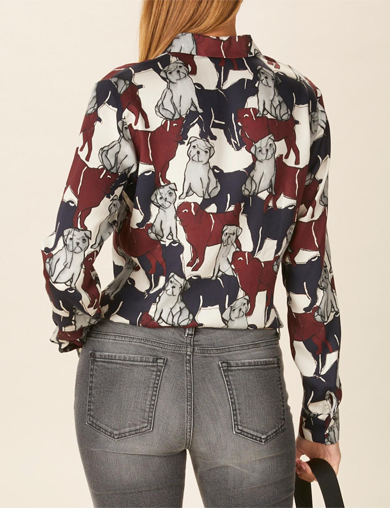 Classic Viscose Shirt In Multi - Multi