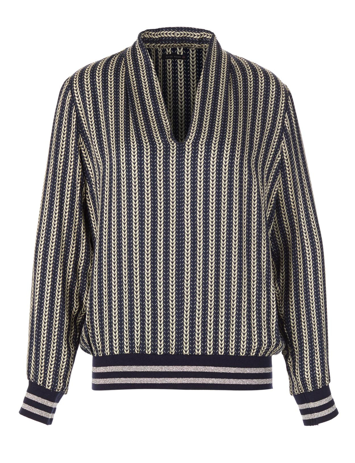 Viscose Popover Shirt In Blue - Bleu