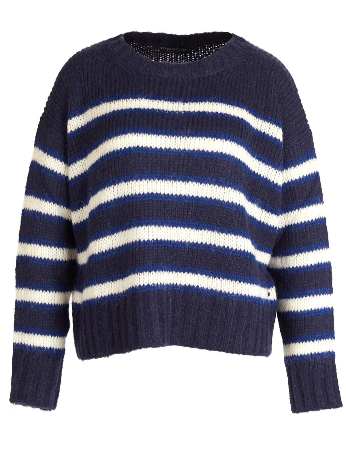 Striped Pullover In Blue - Bleu